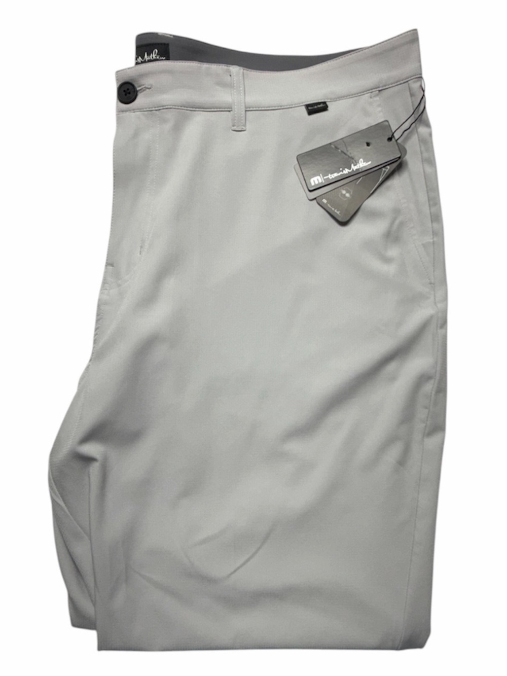 NWT Travis Mathew Right on Time Pants Men Size 42 Gray Performance Heater Series